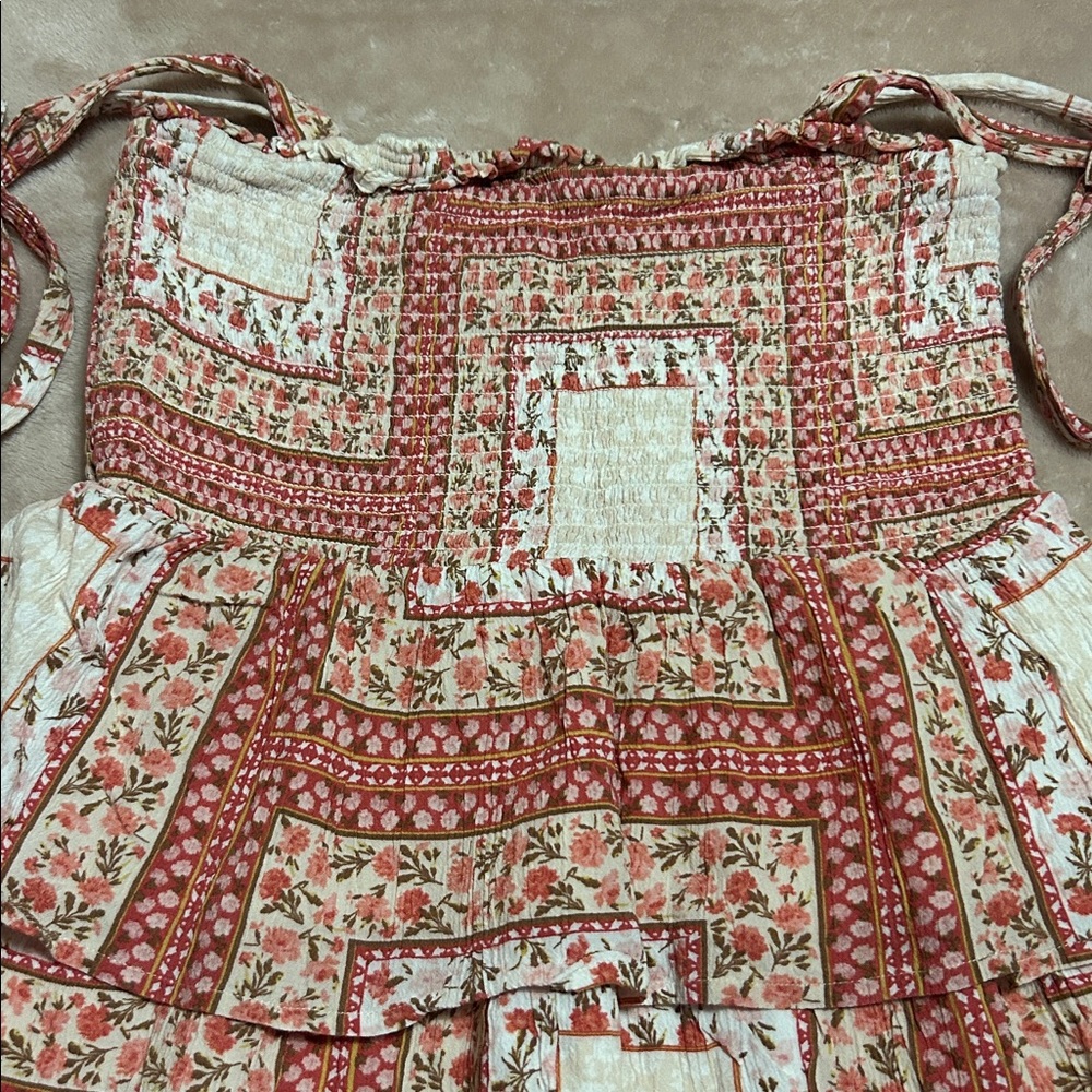 American Eagle Outfitters Red and Cream Mini Dress - Picture 11 of 11